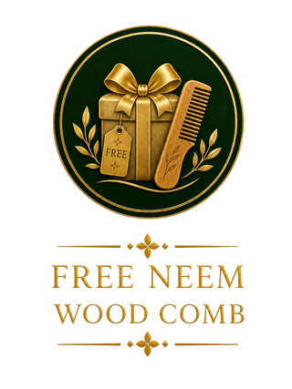 This bundle include a free gift of neem wood comb